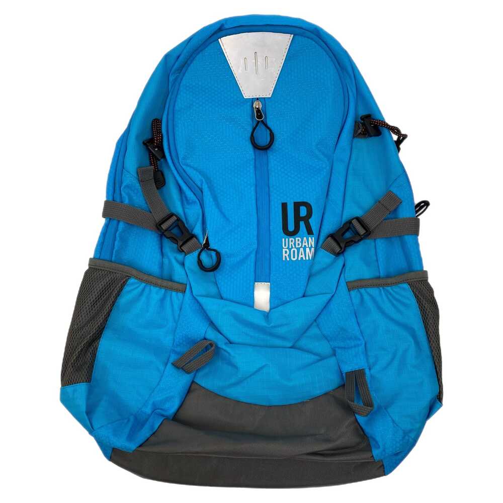 Urban Roam Blue Gray Backpack Medium Zip Closure